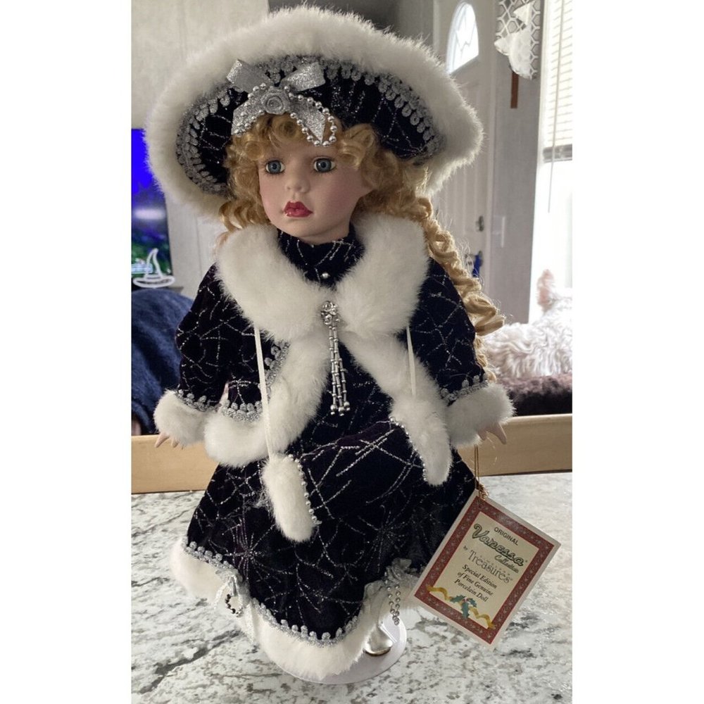 Vanessa Doll Collection by Timeless Treasures - Series 2003  16" New w/stand